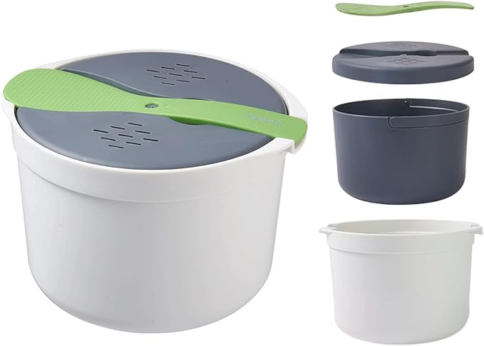 Microwave Rice Cooker Portable Steamer Bento Box