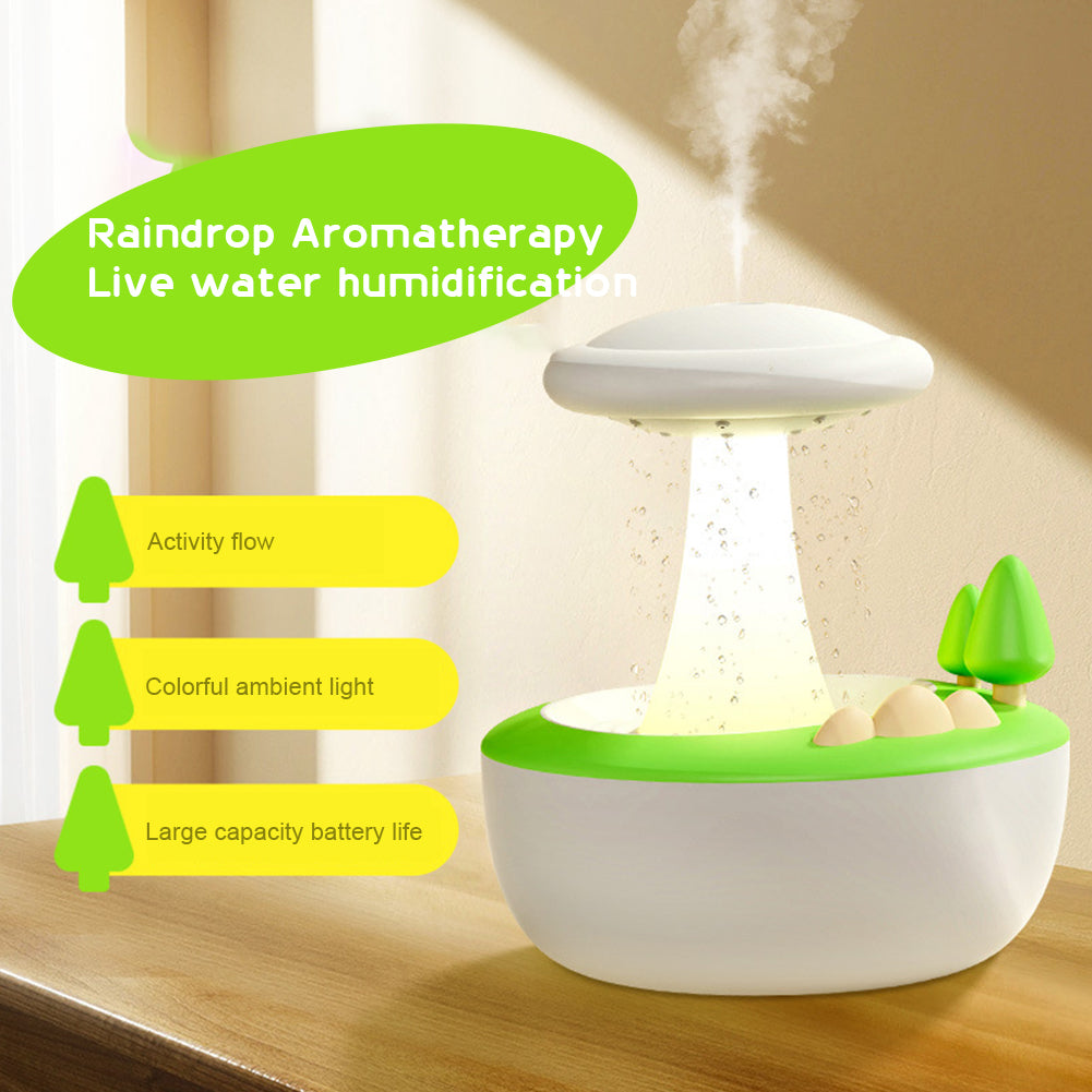 Aromatic Lamp Humidifier: Sound-Activated Mushroom Diffuser