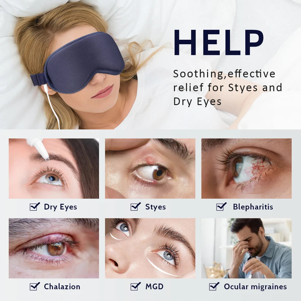 Hot Compress Eye Massager - Relieve Strain & Dark Circles