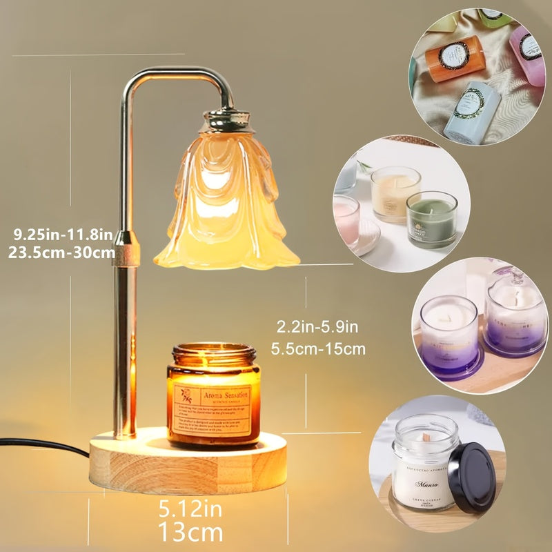Flameless Candle Warmer with Timer & Dimmer - Wax Melter