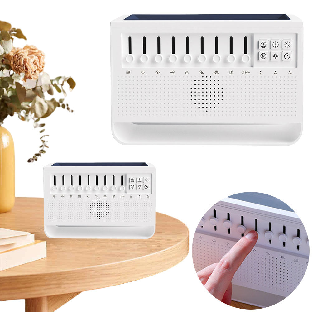 White Noise Machine & Oil Diffuser with BT Speaker & Night Light