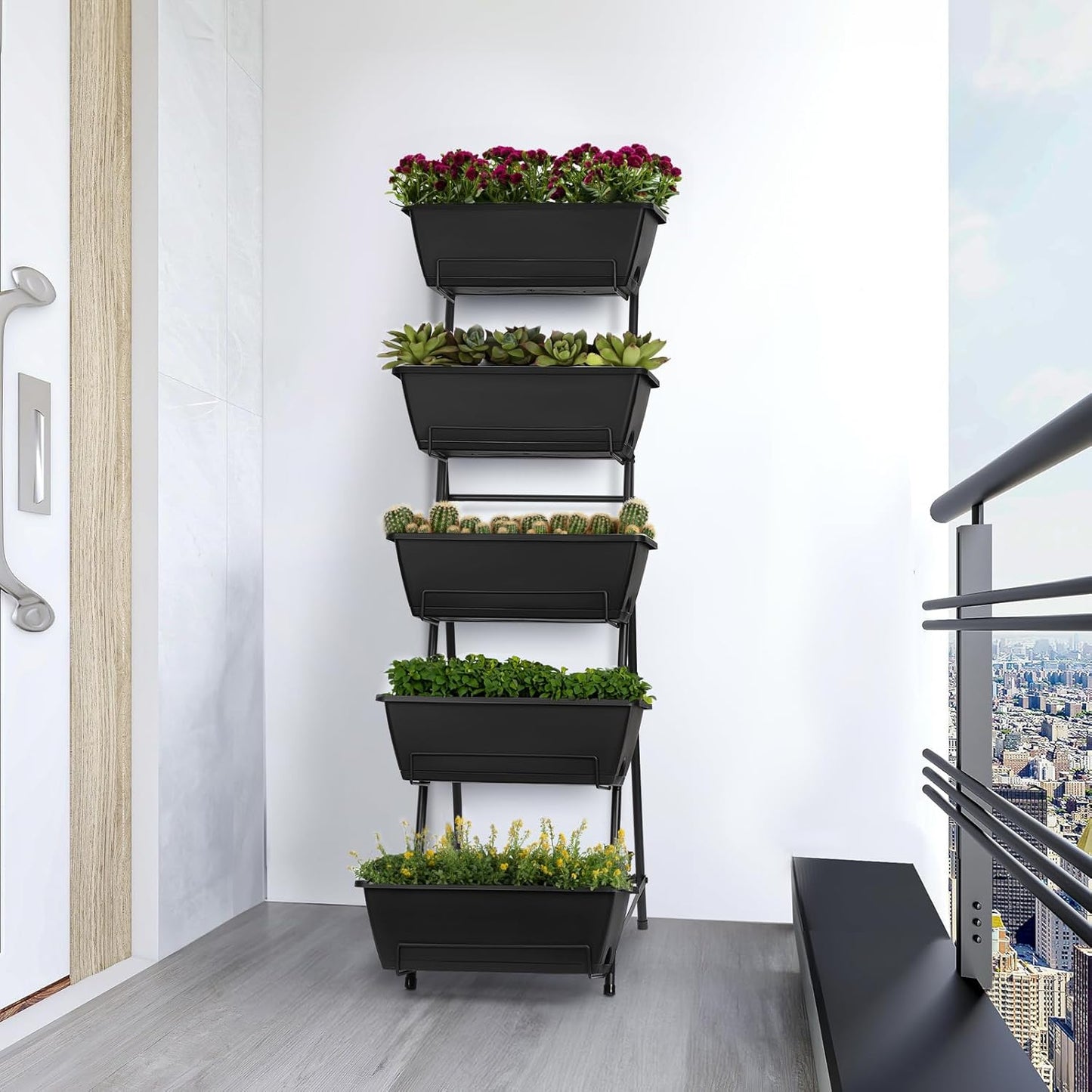 Vertical Garden Bed - Space-Saving Herb & Flower Planter