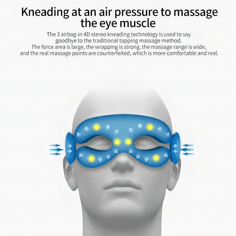 Eye Massager with Heat & Bluetooth - Relieve Strain & Improve Sleep