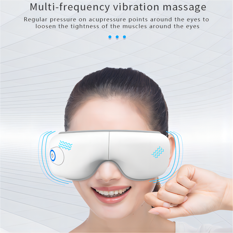 Eye Massager with Heat & Bluetooth - Relieve Strain & Improve Sleep