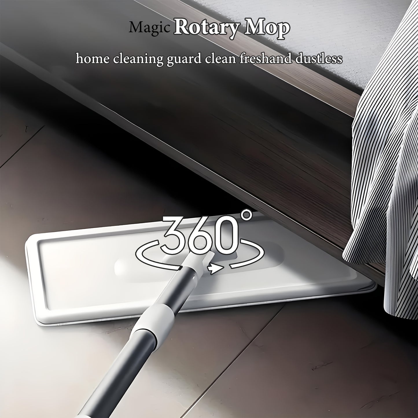 Magic Mop & Bucket Set - 360° Spin, Hands-Free Cleaning