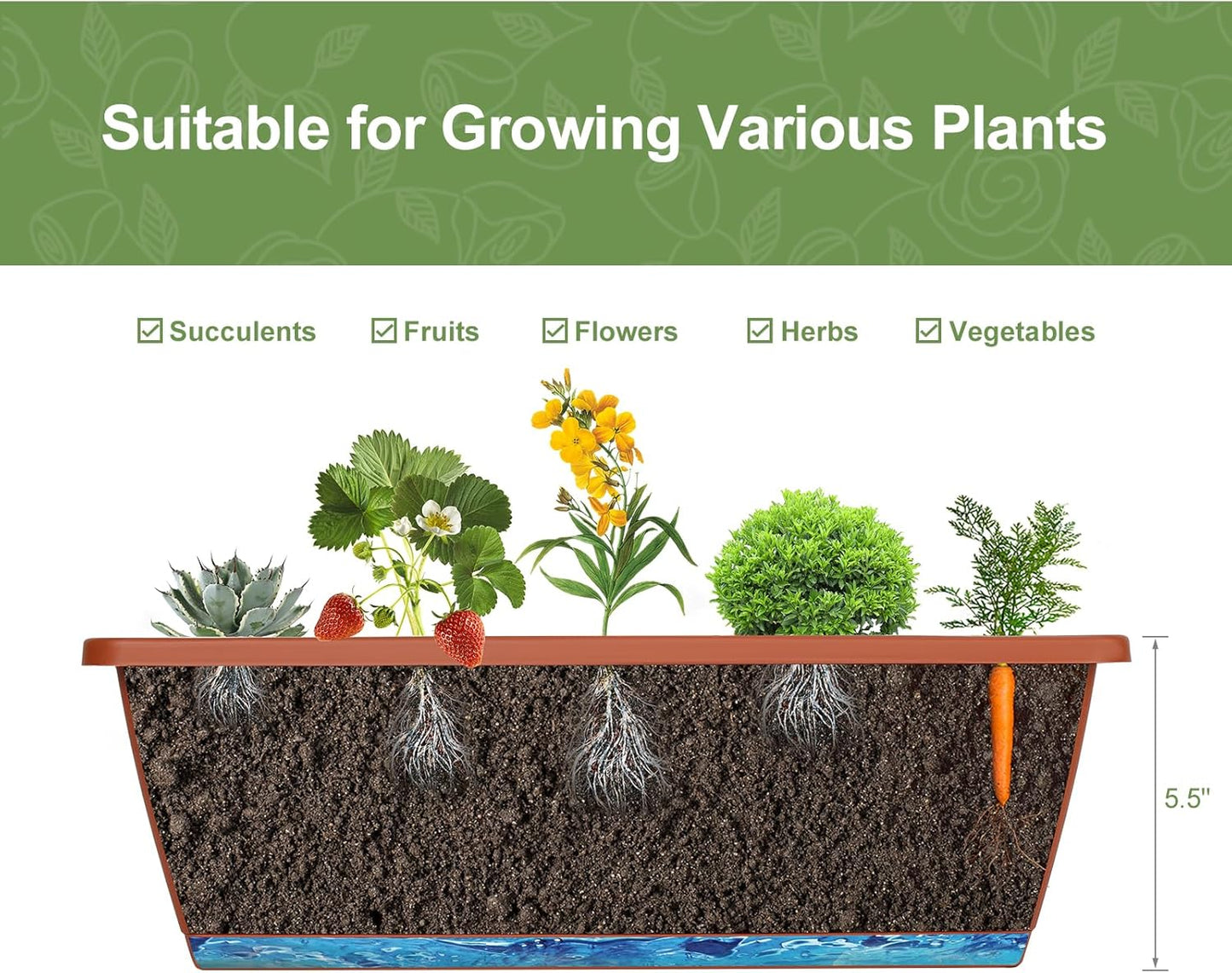 Vertical Garden Bed - Space-Saving Herb & Flower Planter