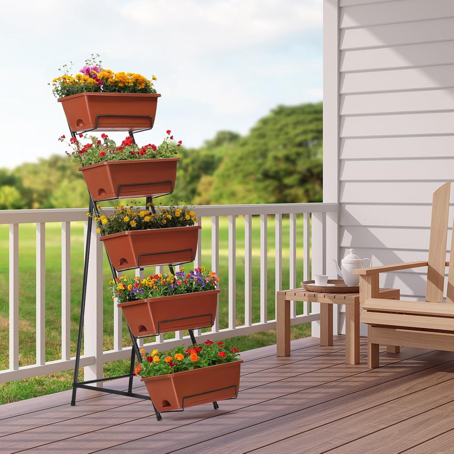 Vertical Garden Bed - Space-Saving Herb & Flower Planter
