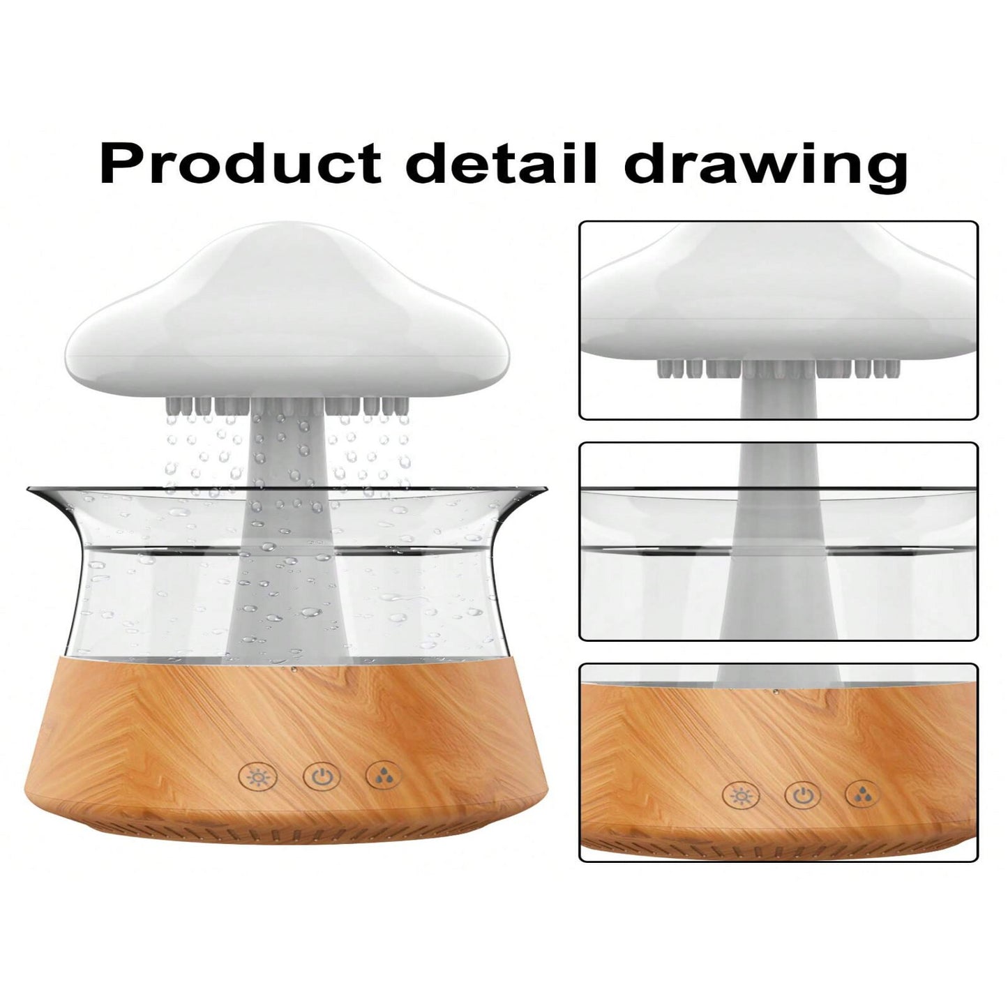 White Noise Aromatherapy Diffuser - 300ml USB Cloud Humidifier