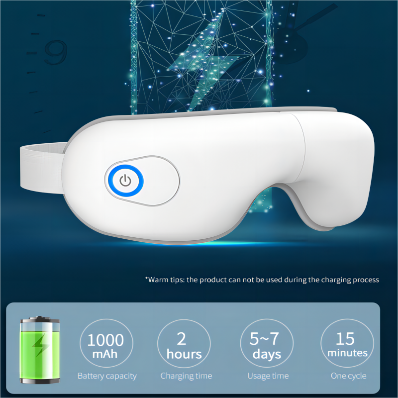 Eye Massager with Heat & Bluetooth - Relieve Strain & Improve Sleep