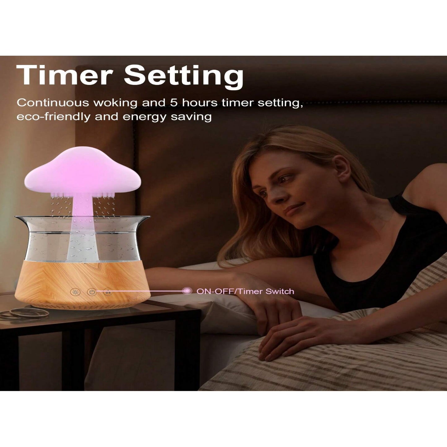White Noise Aromatherapy Diffuser - 300ml USB Cloud Humidifier
