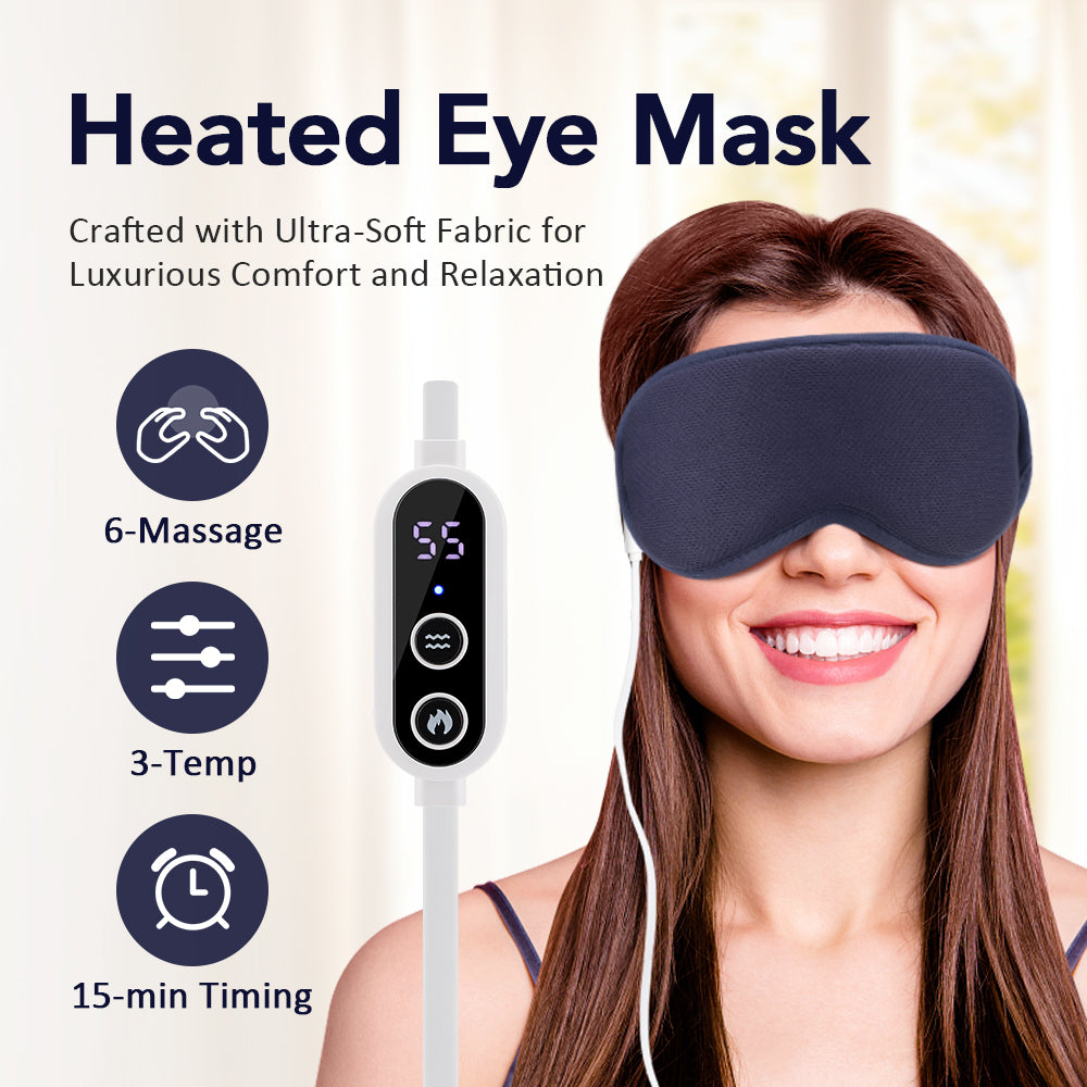 Hot Compress Eye Massager - Relieve Strain & Dark Circles