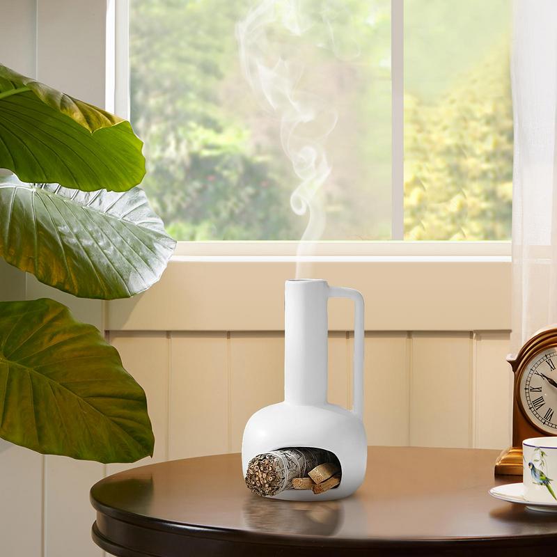 Ceramic Santo Burner: Modern Incense Holder for Meditation