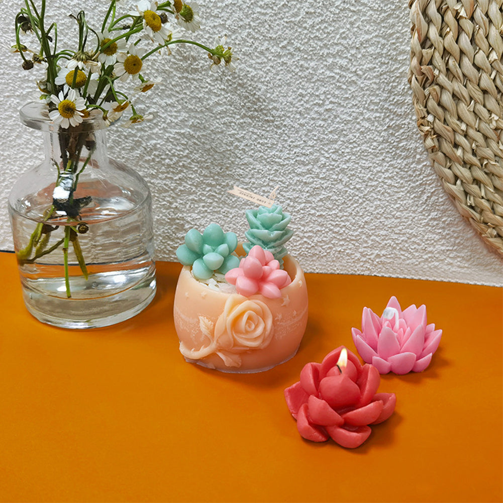 DIY Craft Molds - 9PCS Aromatherapy Candle & Soap Silicone Set