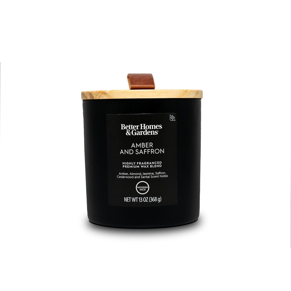 Amber Saffron Candle Set - 4 Pack, 13oz, 65h Burn, Home Decor