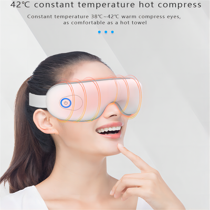 Eye Massager with Heat & Bluetooth - Relieve Strain & Improve Sleep
