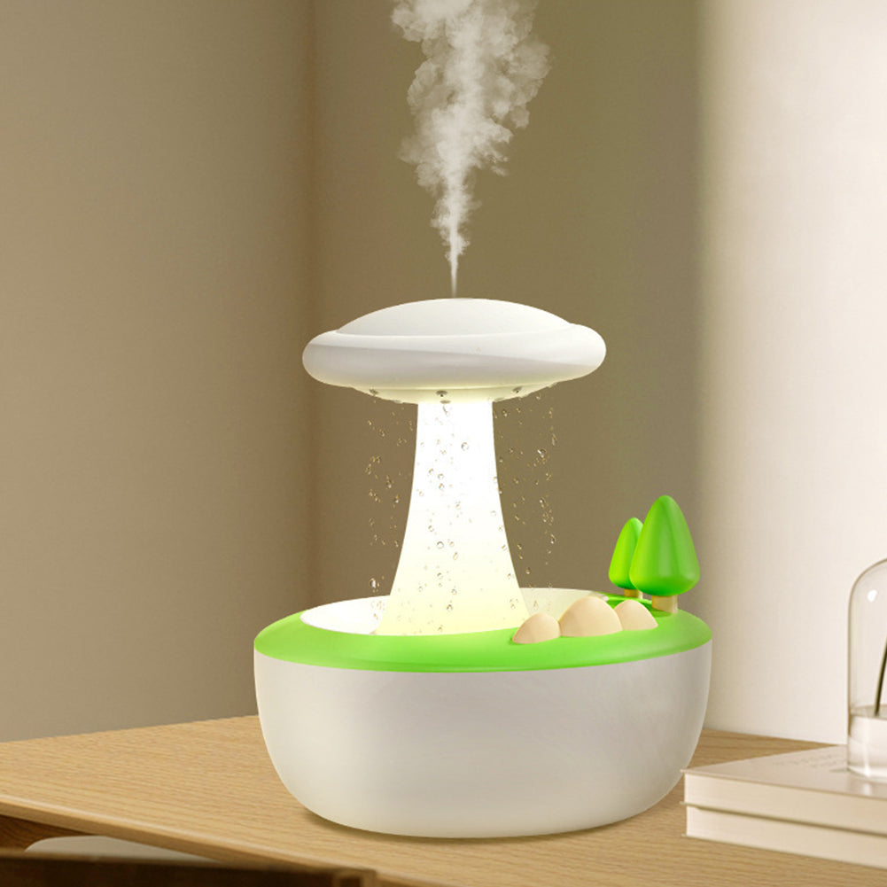 Aromatic Lamp Humidifier: Sound-Activated Mushroom Diffuser
