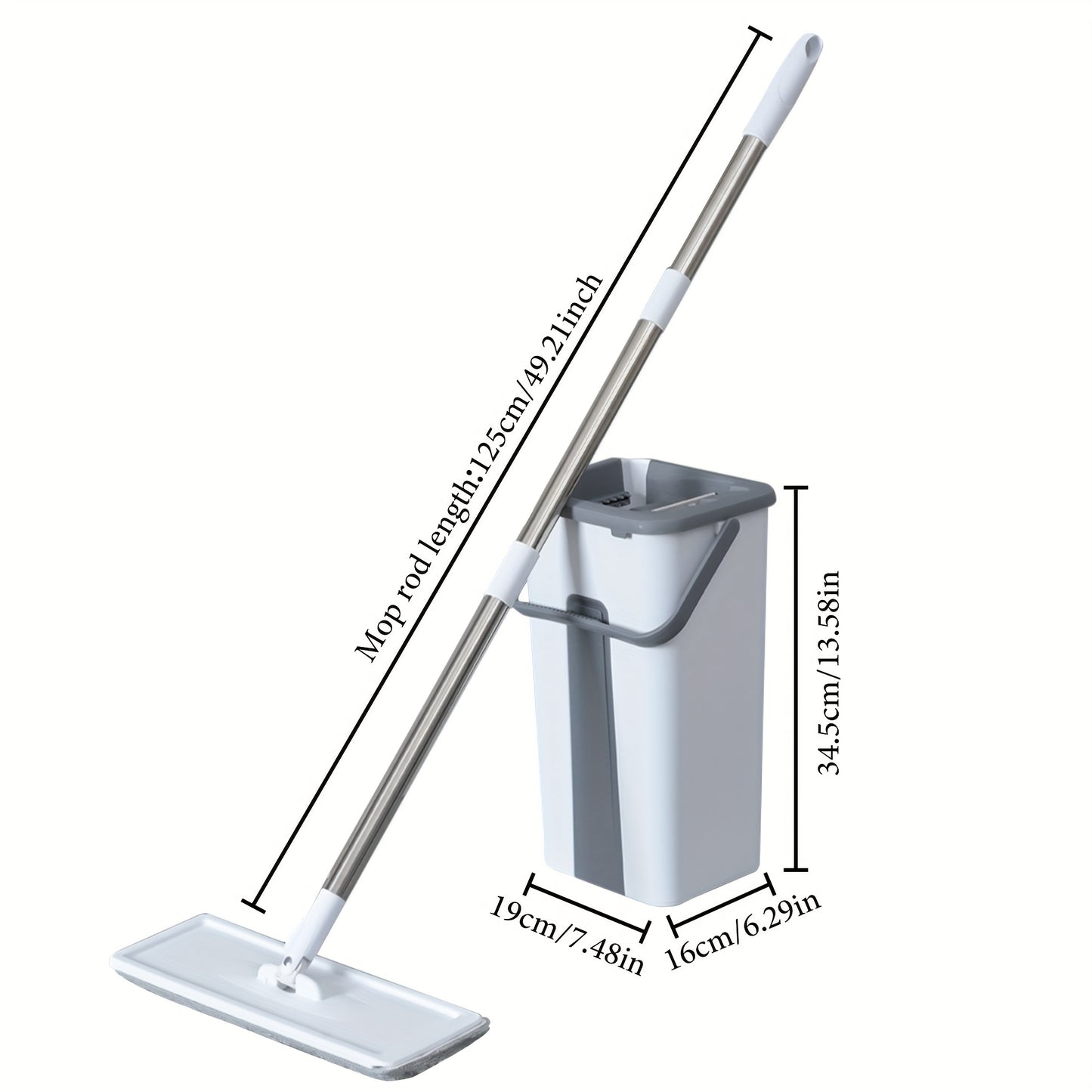 Magic Mop & Bucket Set - 360° Spin, Hands-Free Cleaning