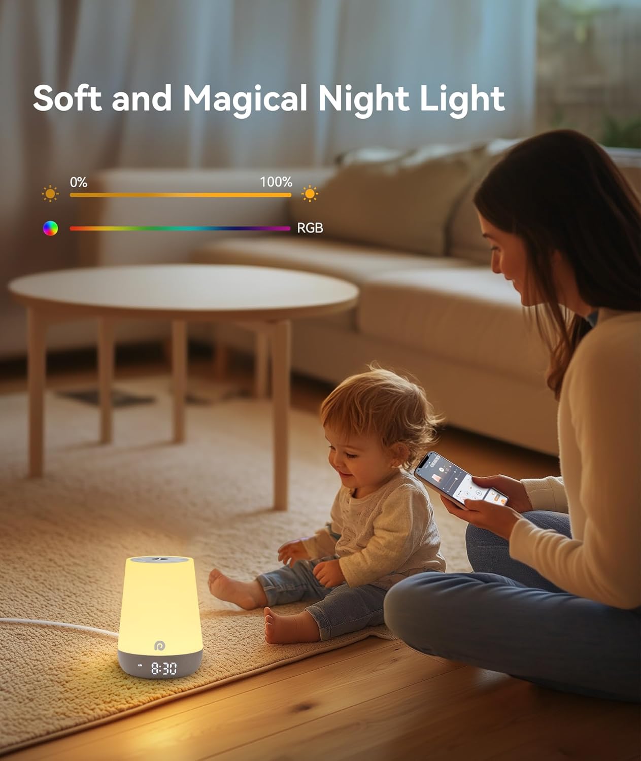 Dreamegg Sound Machine Baby - 34 Soothing Sounds & Night Light