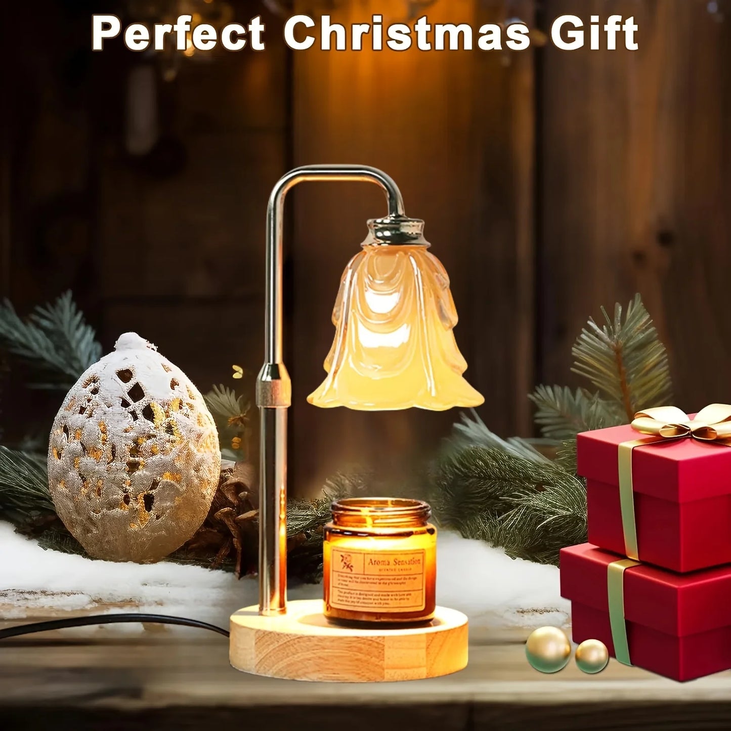 Flameless Candle Warmer with Timer & Dimmer - Wax Melter