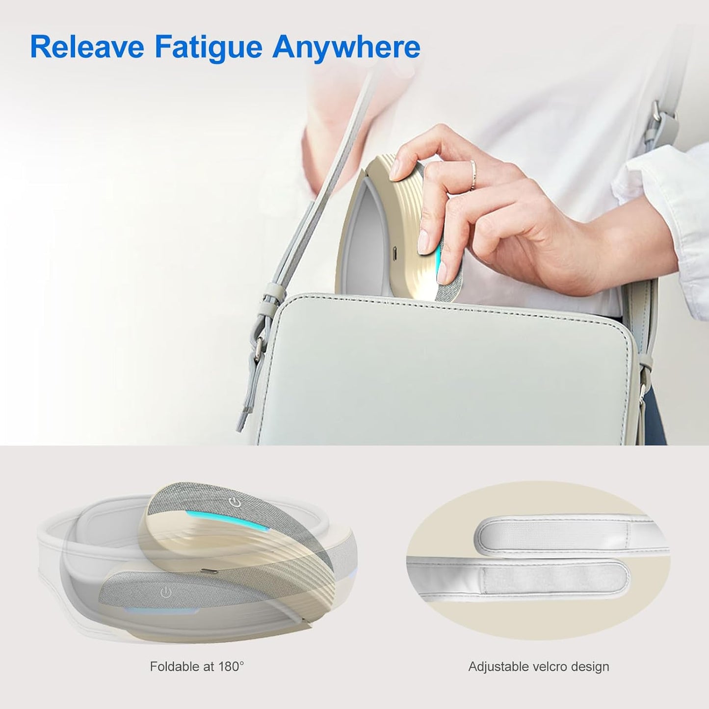 Portable Electric Head Massager - 5 Modes, Heat & Bluetooth