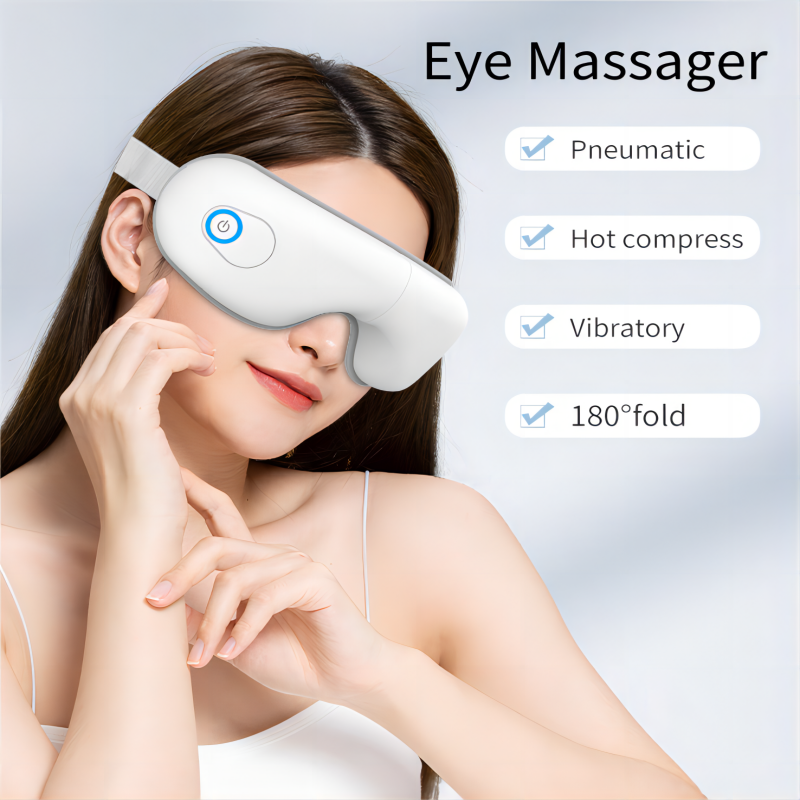 Eye Massager with Heat & Bluetooth - Relieve Strain & Improve Sleep