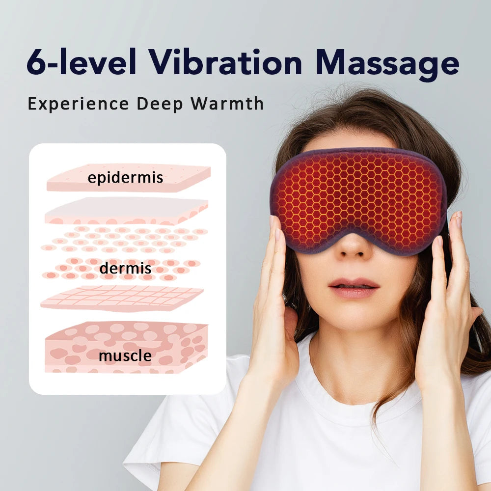 Hot Compress Eye Massager - Relieve Strain & Dark Circles