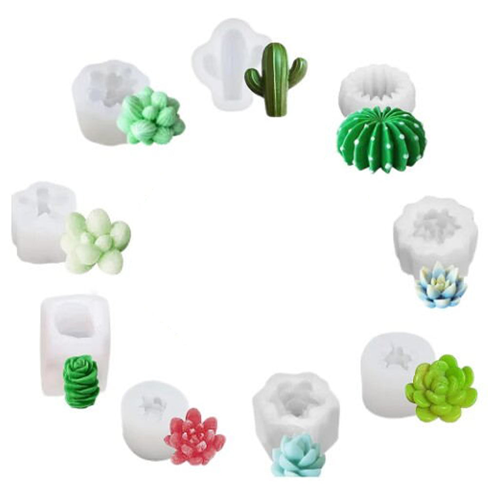 DIY Craft Molds - 9PCS Aromatherapy Candle & Soap Silicone Set
