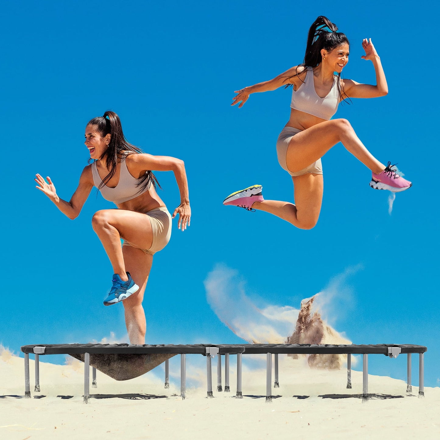 40" Foldable Fitness Trampoline - Indoor/Outdoor, 330lbs Max
