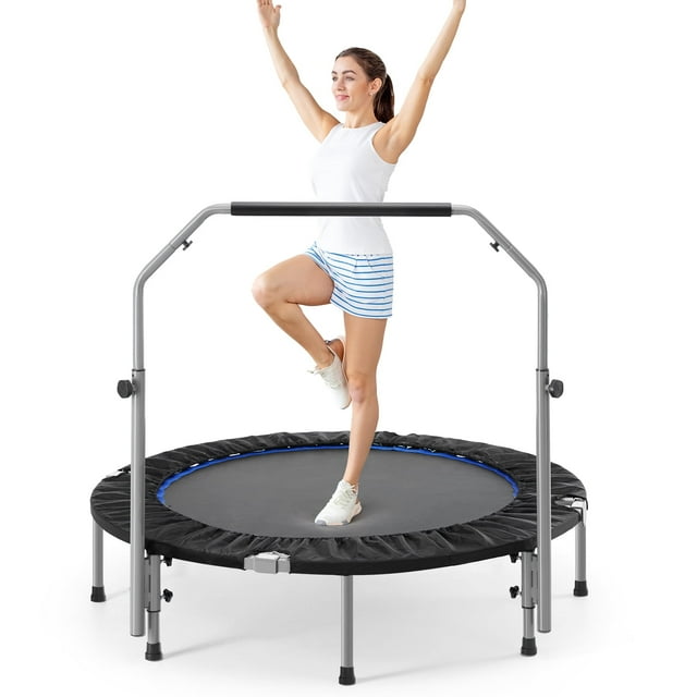 40" Foldable Fitness Trampoline - Indoor/Outdoor, 330lbs Max