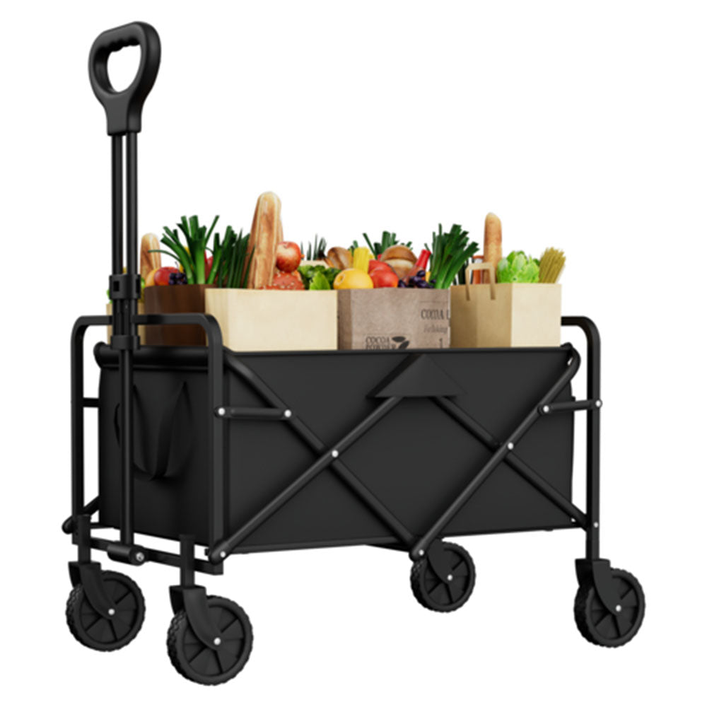 Foldable Garden Wagon Cart: Portable Camping Trolley