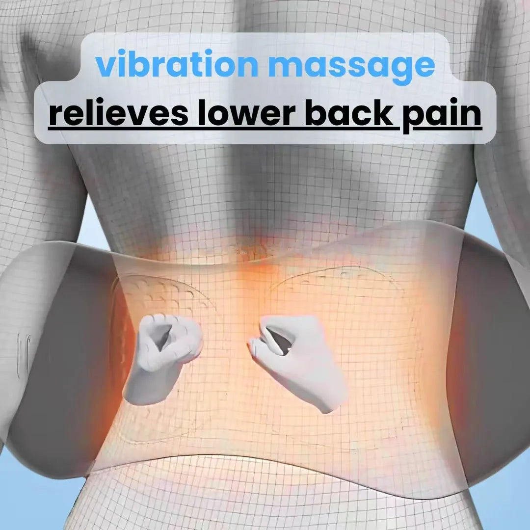 Back Massager 3-in-1: Shiatsu, Heat & Vibration Relief