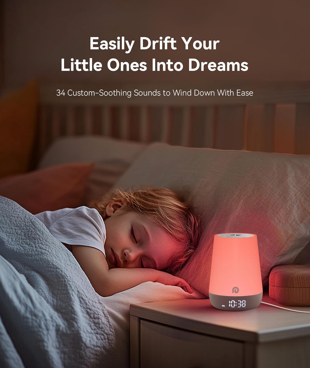 Dreamegg Sound Machine Baby - 34 Soothing Sounds & Night Light