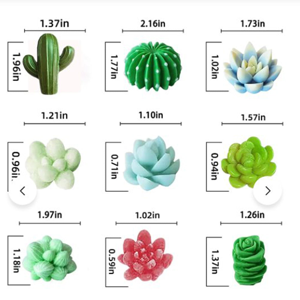 DIY Craft Molds - 9PCS Aromatherapy Candle & Soap Silicone Set