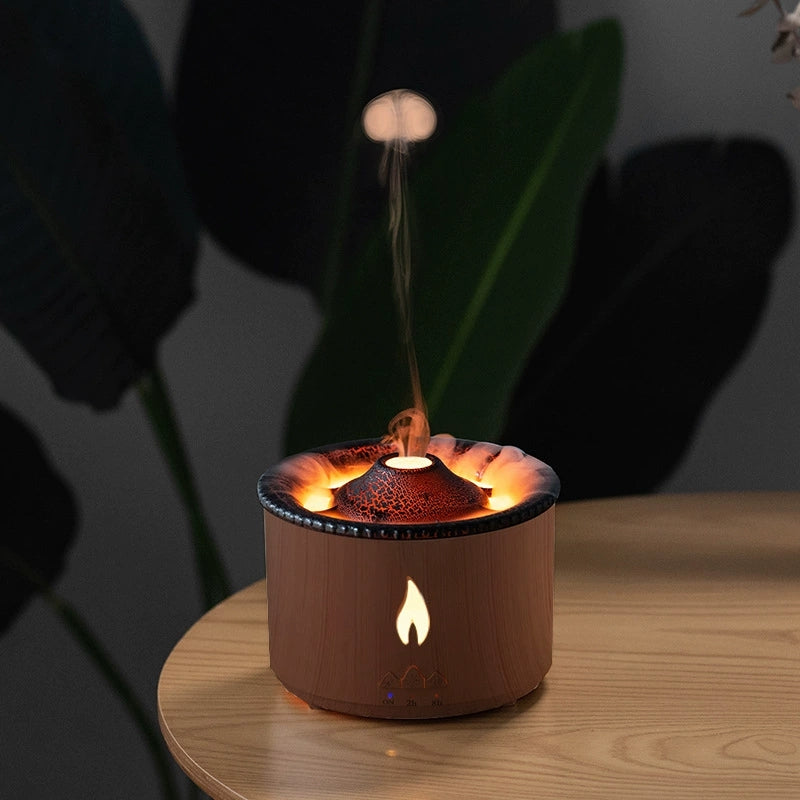 Volcano Flame Cool Mist Humidifier - Ultrasonic Aroma Diffuser