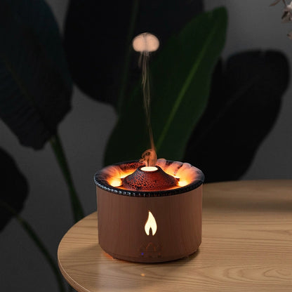 Volcano Flame Cool Mist Humidifier - Ultrasonic Aroma Diffuser