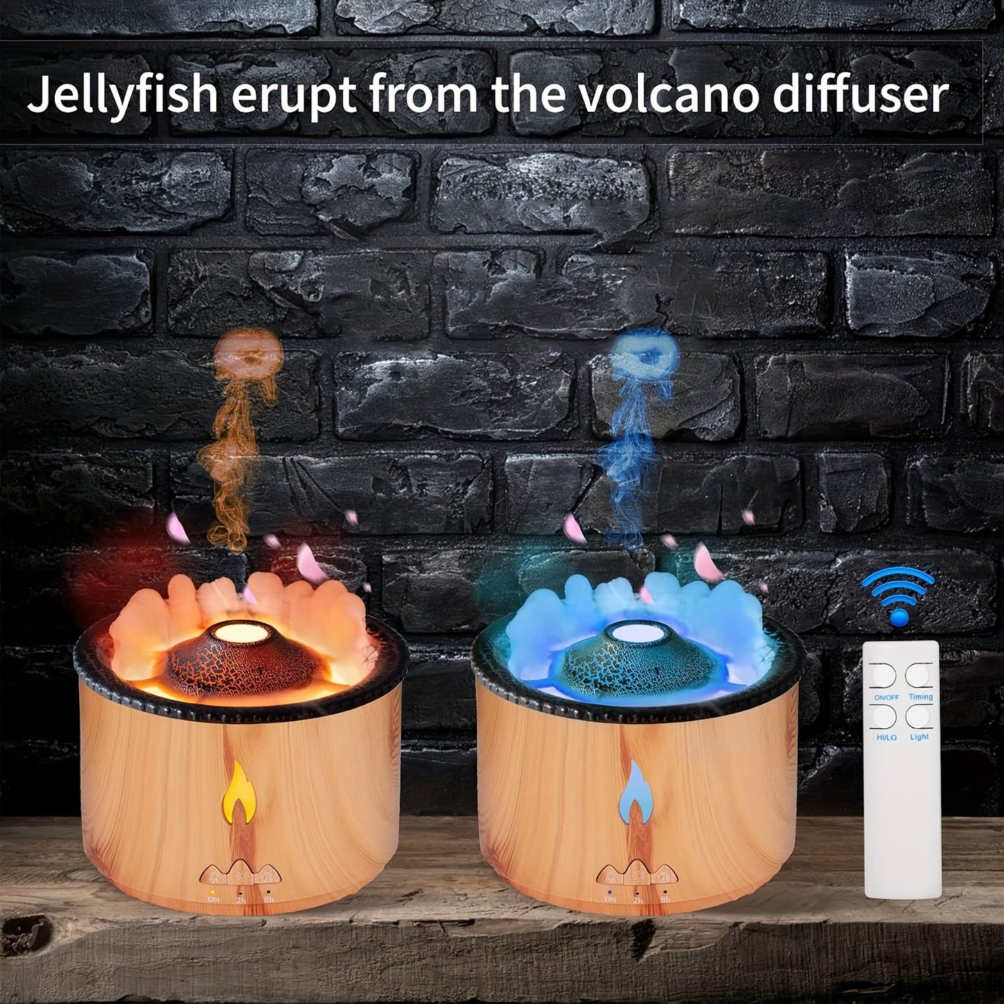 Volcano Flame Cool Mist Humidifier - Ultrasonic Aroma Diffuser