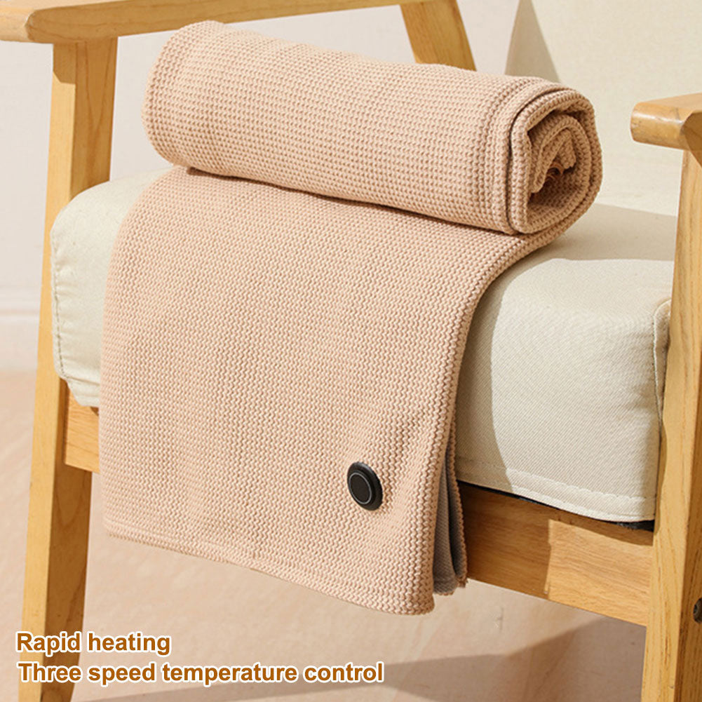USB Heated Blanket Shawl - 3-Level Warmth, Portable Comfort