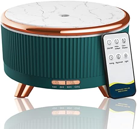Essential Oil Diffuser 500ml - Remote, 7 Colors, Marble Design