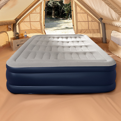 PVC Inflatable Mattress with Built-In Pump - 1-2 Person