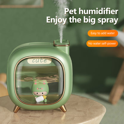 Ultrasonic Humidifier 500ML - Dual Spray & Colorful Lights