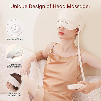 Electric Head Massager with Heat & Airbag Compression