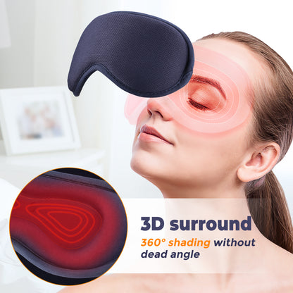 Hot Compress Steam Eye Mask - 3D Massage & Smart Timing