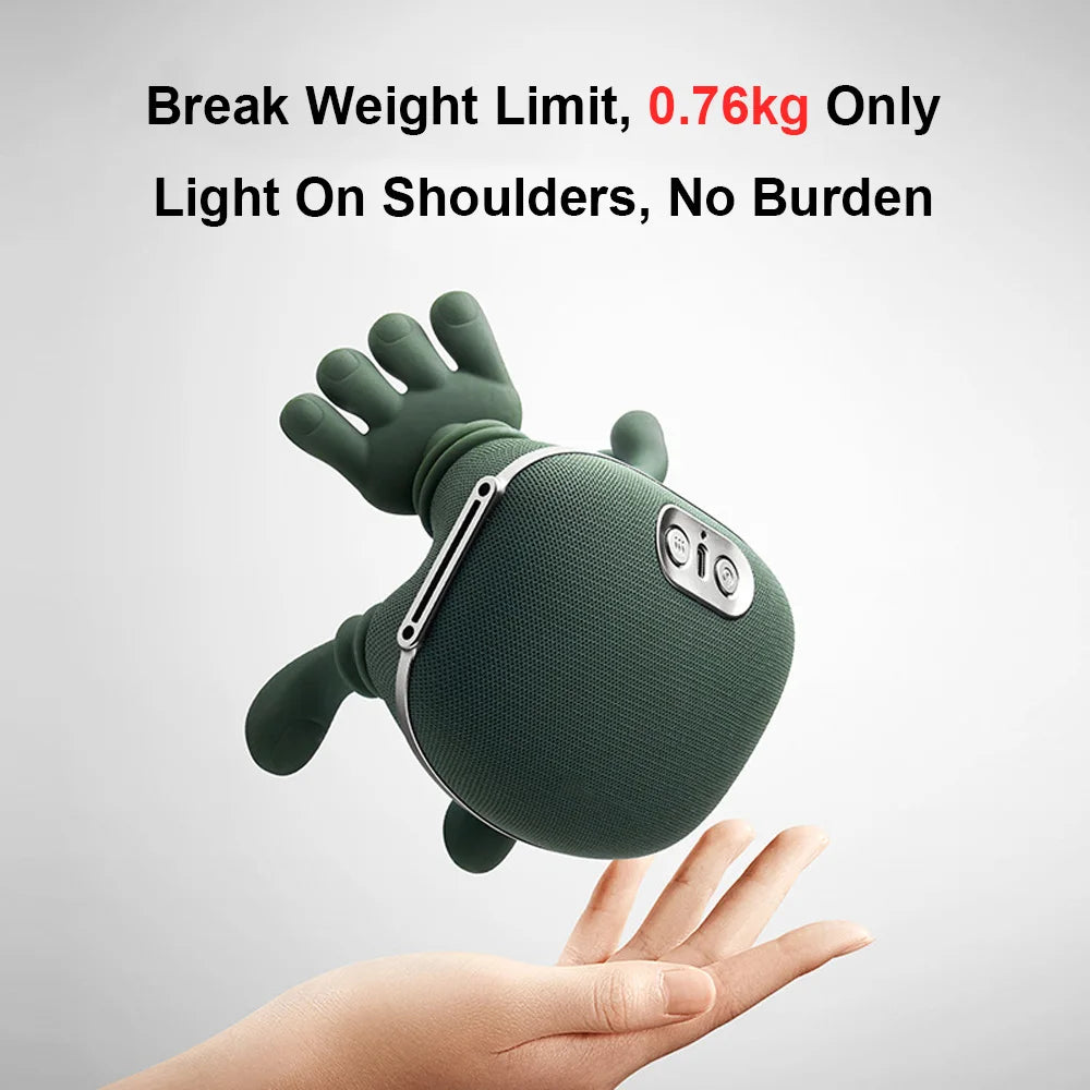 4D Shiatsu Neck Massager with Heat - Cordless & Portable