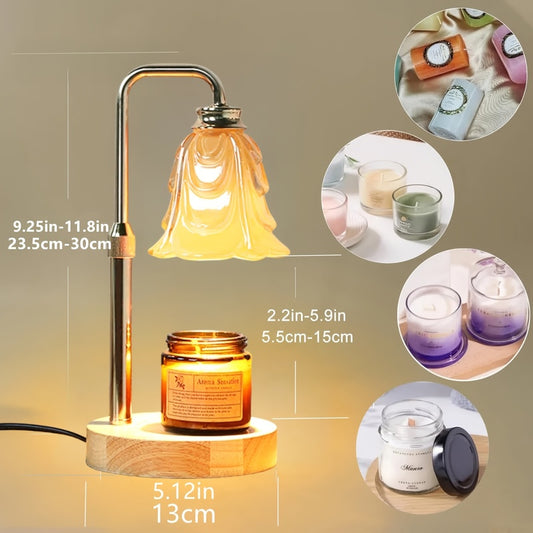 Flameless Candle Warmer with Timer & Dimmer - Wax Melter