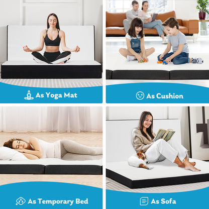 Memory Foam Travel Mattress - Portable, Foldable, CertiPUR-US