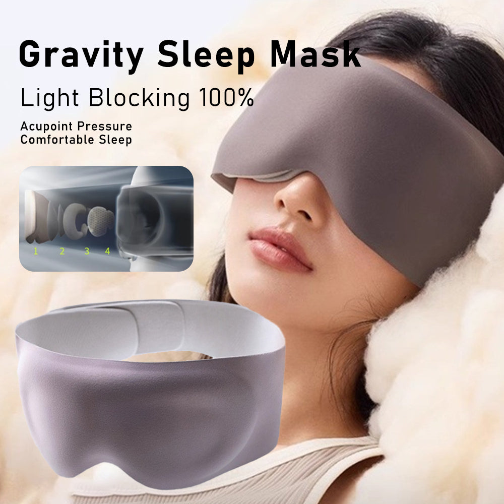 Gravity Blackout Weighted Eye Mask for Sleep & Relaxation