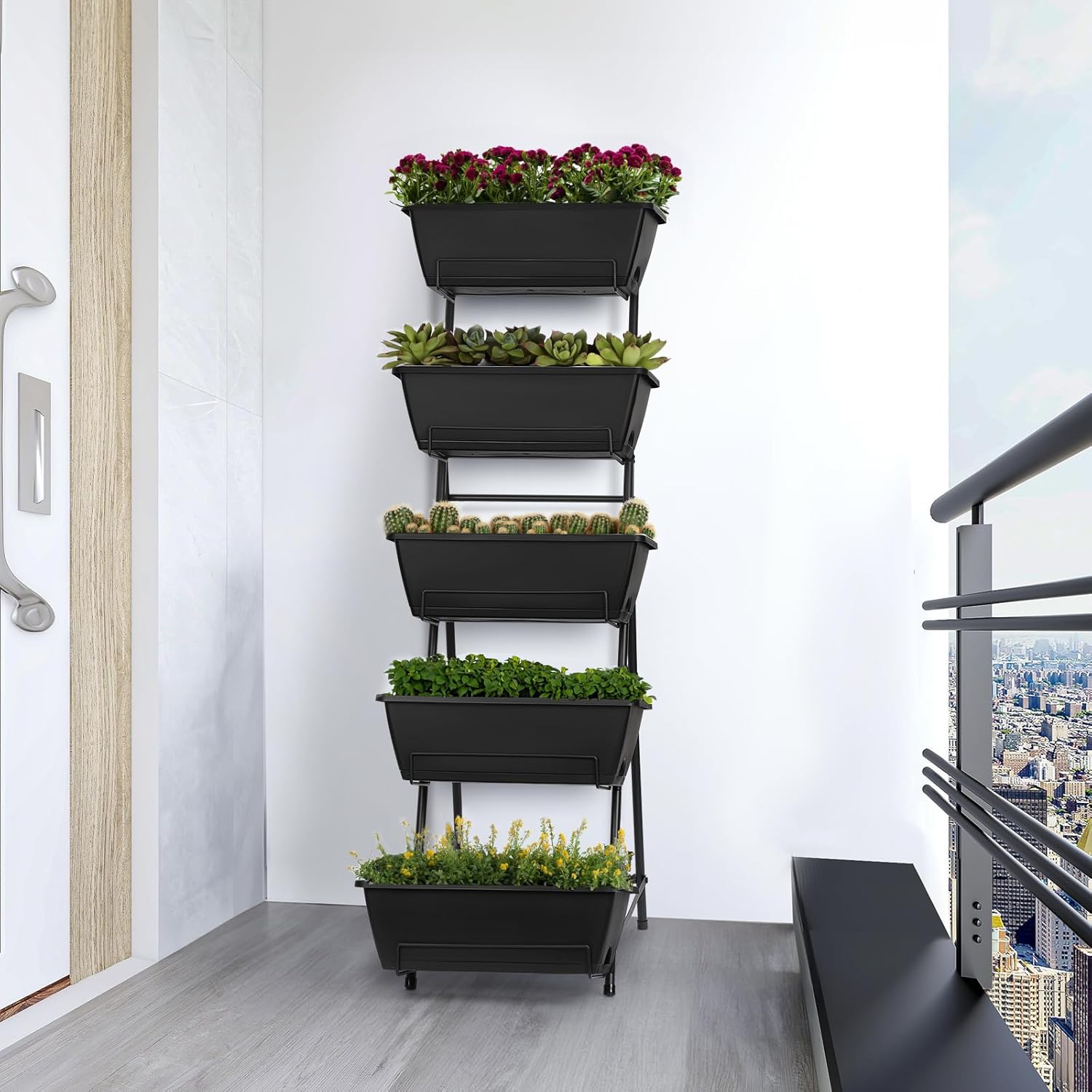 Vertical Garden Bed - Space-Saving Herb & Flower Planter