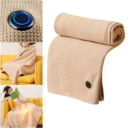 USB Heated Blanket Shawl - 3-Level Warmth, Portable Comfort
