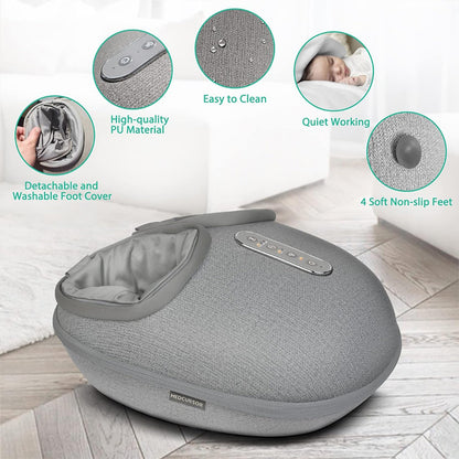 Foot Massager Shiatsu Deep Kneading Heating Therapy Relaxation