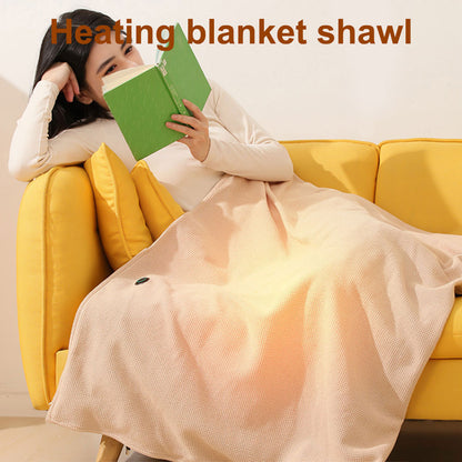 USB Heated Blanket Shawl - 3-Level Warmth, Portable Comfort